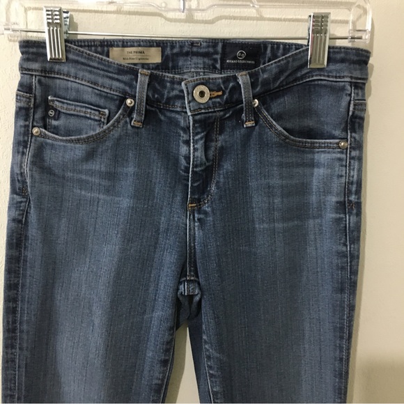 AG Adriano Goldschmeid the Prima Cigarette Skinny Mid Rise Jeans size 24 - Picture 4 of 7